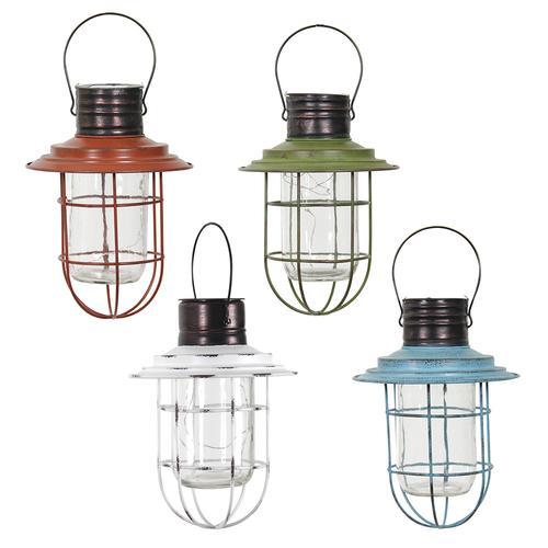 Enchanted Garden™ 14" Solar Hanging Lantern - Assorted Colors at .