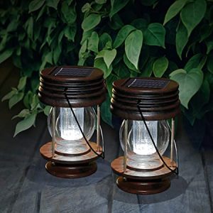 pearlstar Hanging Solar Lights Outdoor Garden Lights LED Retro .