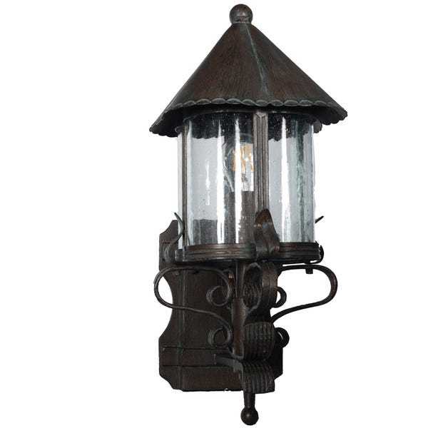 Shop Elphin Outdoor LED Standing Wall Lantern - Overstock - 167235