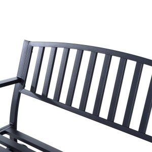 Shop Outsunny 50" Outdoor Patio Swing Glider Bench Chair with High .