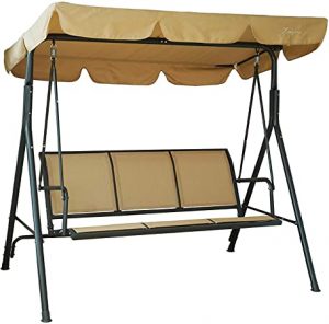 Amazon.com : Kozyard Belle 3 Person Outdoor Patio Swing with .