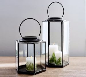 Faye Lanterns #potterybarn | Table lanterns, Decor, Candle lanter