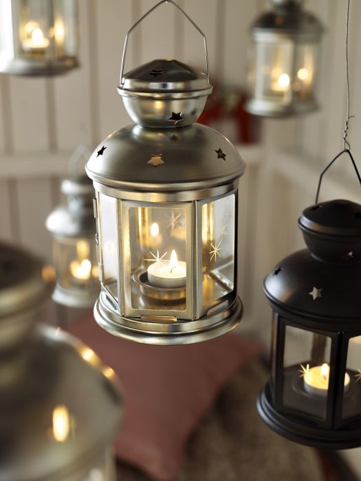 ROTERA Lantern for tealight - galvanized indoor/outdoor galvanized .