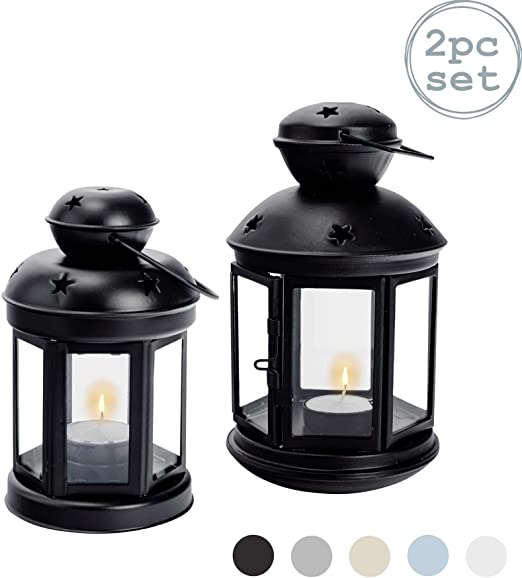 Amazon.com: Nicola Spring Candle Lanterns Tealight Holders Metal .