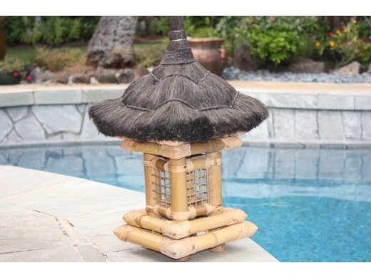 Bali Style Outdoor Lamp - Tropical Tiki Lantern Lig