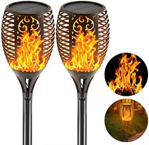 Amazon.com : EOYIZW Solar Torch Light with Flickering Flame, 43" 2 .