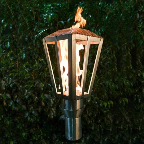 The Worchester Stainless Steel Tiki Torch Kit lends a nod to the .