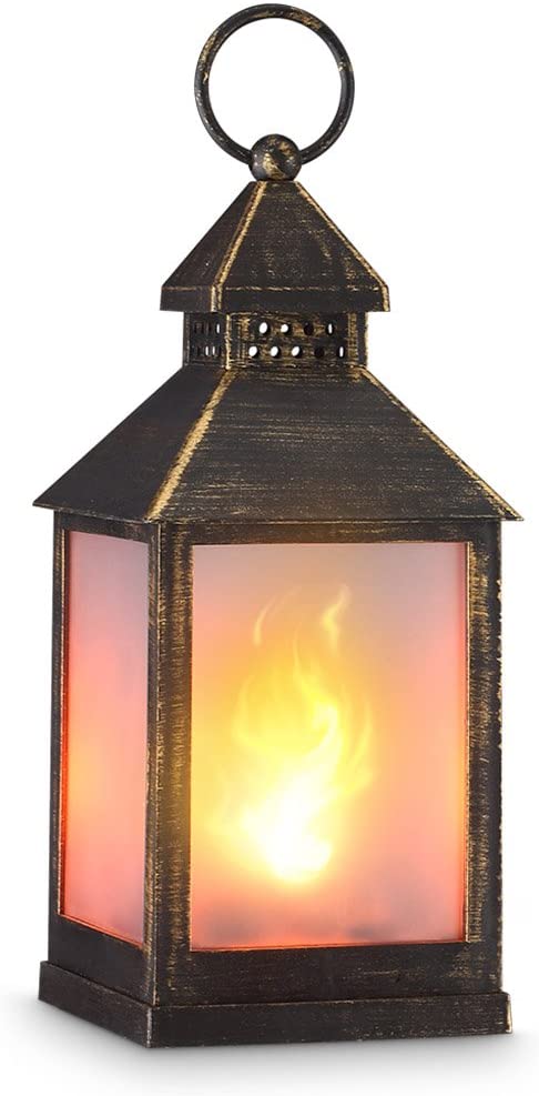 Amazon.com: zkee 11" Vintage Style Decorative Lantern,Flame Effect .