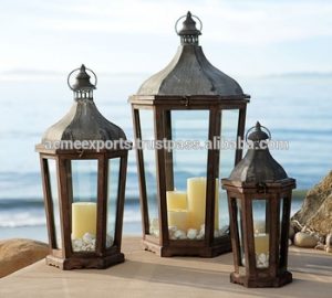 Antique Wooden Lantern | Vintage Lantern | Outdoor Lantern - Buy .