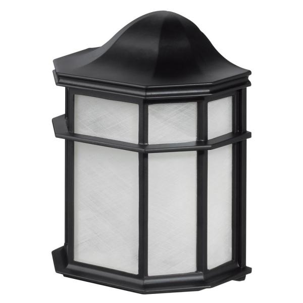 Globe Electric Melrose 1-Light Glossy Black Outdoor Weather .