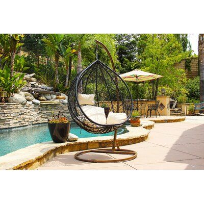 World Menagerie Grassi Swing Chair with Stand | Porch swing with .