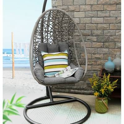 Hobbs Outdoor Wicker Plastic Tear Porch Swing with Stand in 2019 .