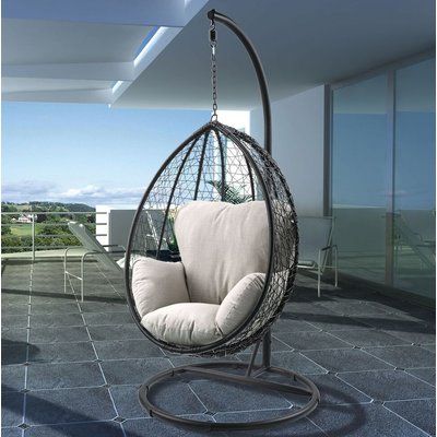 Bungalow Rose Bulah Patio Swing Chair with Stand | Swinging chair .
