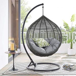 Amazon.com: Modway Garner Outdoor Patio Wicker Rattan Teardrop .