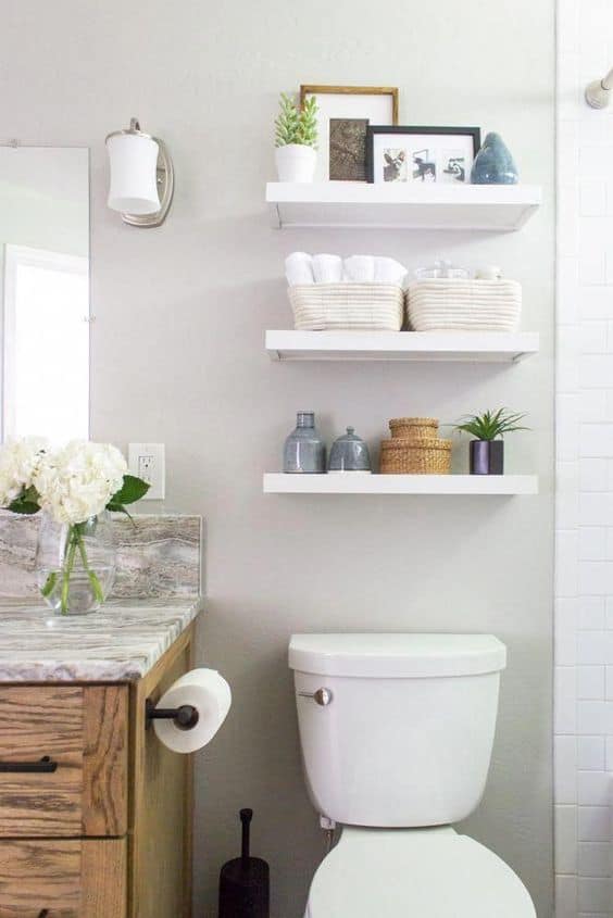 25 Over the Toilet Storage Ideas in 20
