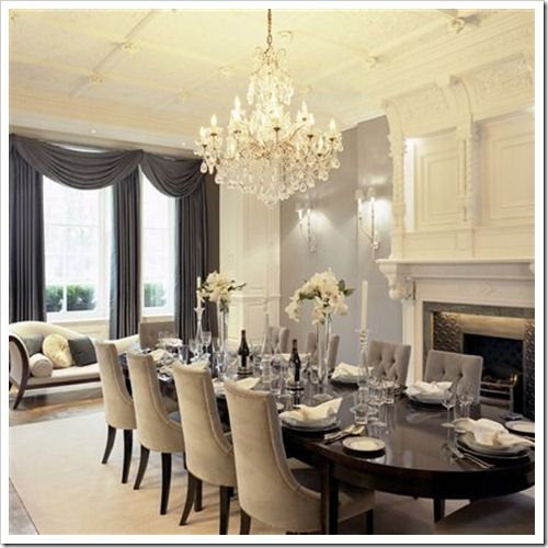 Oversized Chandeliers | Luxury dining room, Luxury dining, Elegant .