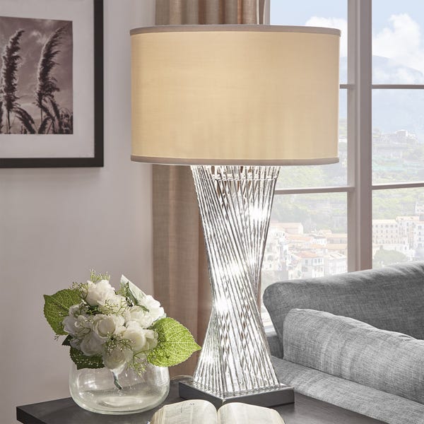 Shop Aquila Caged Table Lamp with LED Night Light by iNSPIRE Q .