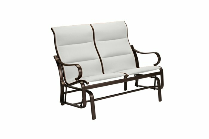 Tropitone Torino Padded Sling Double Glider Chair with Cushion .