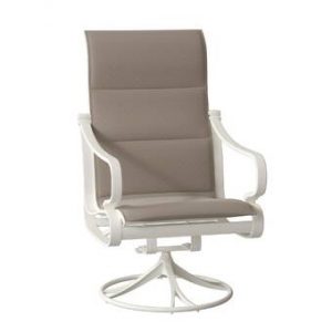 Tropitone Torino Padded Sling High Back Swivel Rocking Chair with .