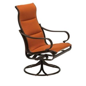 Tropitone Torino Padded Sling High Back Swivel Rocker - Pool .