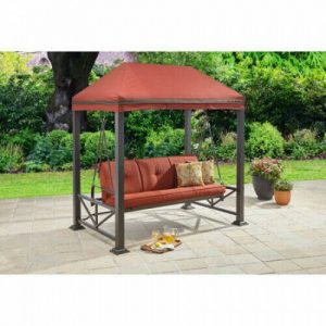 Tangkula 2 Person Outdoor Patio Canopy Swing Yard Furniture Black .