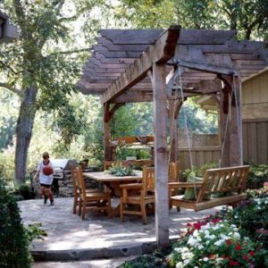 Backyard Landscaping Ideas: Garden Structures | Patio landscaping .