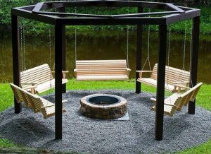 porch swing gazebo. Love it, but I would want shade. | Backyard .