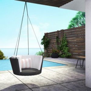 Sally Patio Hanging Porch Swing in 2020 | Hanging porch swing .