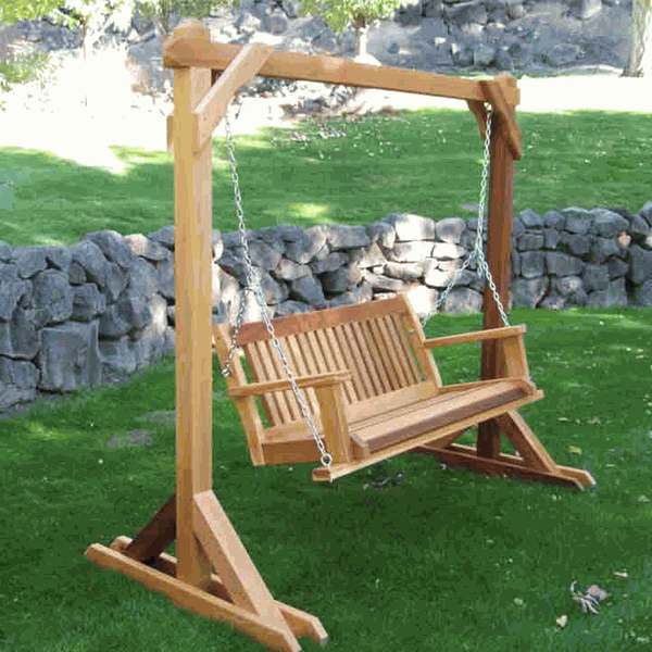 Stand Alone Basic Swing Frame | Porch swing frame, Porch swing .