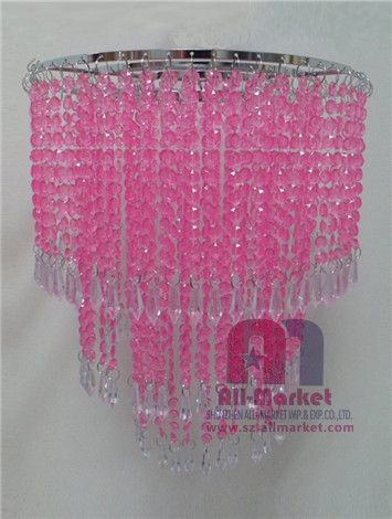 Pink Chandelier AM138LZ-1, pink chandelier beads, Beaded .