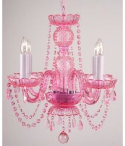 House of Hampton Emerita 4-Light Candle Style Chandelier | Pink .