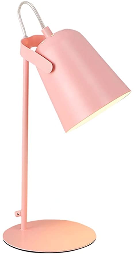 Adjustable Table Lamp Creative Living Room Bedroom Pink Desk Lamp .