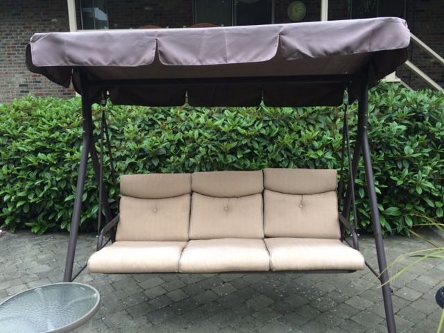 Fred Meyer Patio swing canopy replacement and cushions available .