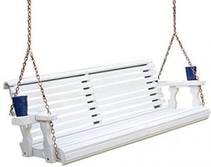 Amazon.com : Amish Heavy Duty 800 Lb Roll Back Treated Porch Swing .