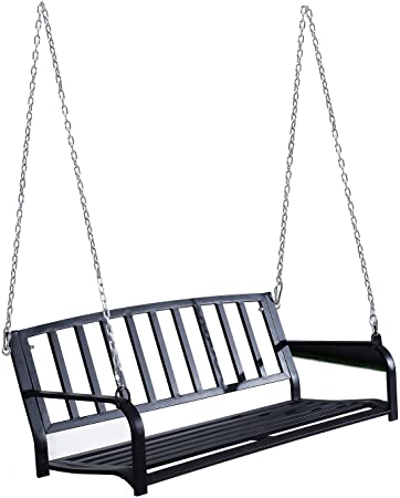 Amazon.com : Outsunny 2 Person Front Hanging Porch Swing Bench .