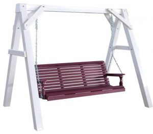 Luxcraft Recycled Plastic A-Frame Vinyl Swing Stand - Contemporary .