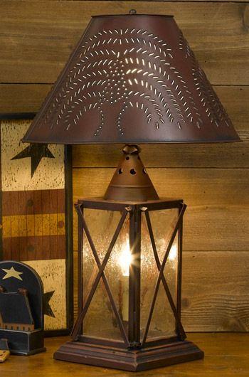 MY Lamp!!!! Barn Red Country Table Lamp - love, love, love it .