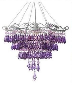 purple crystal chandelier - wish this had a link!!! | Purple .