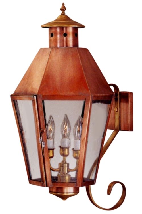 Franklin Copper Lantern Wall Light with Bracket | Copper lantern .