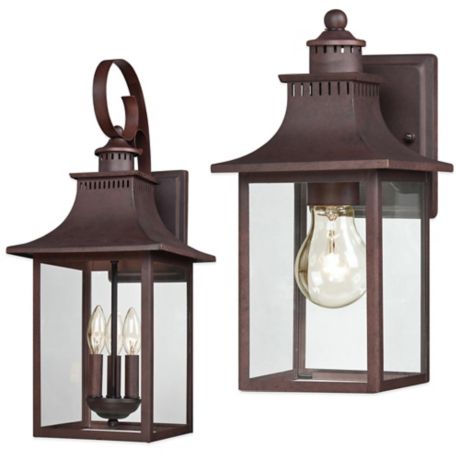 Quoizel® Chancellor Outdoor Wall Lantern in Copper Bronze | Bed .