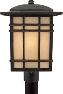 Quoizel HC9011IB Hillcrest Outdoor Lantern Mission Post Mount, 1 .