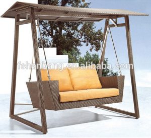 Outdoor Rattan Garden Adult Swing Se