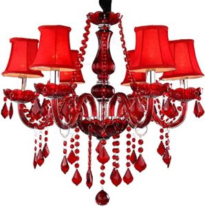Chandeliers Classic Vintage Crystal Candle Pendant Lights Red .