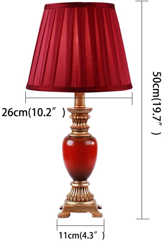 Amazon.com: ZQL Creative Resin Living Room Table lamp with red .