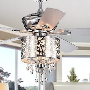 Shop Garvey 5-blade 52-inch Chrome Ceiling Fan with 3-Light .