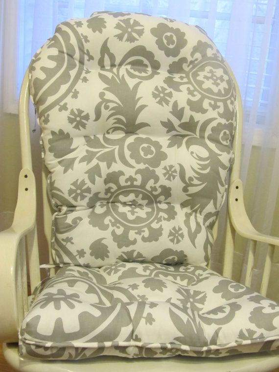 Tufted Rounded Back Glider or Rocking Chair Cushion by HomeStyled .
