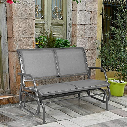 Amazon.com: Outdoor Glider Rocking Chair Bench Swing Loveseat .