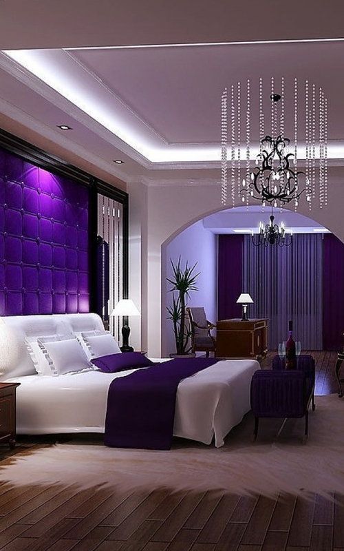 25+ Best Master Bedroom Interior Design Ideas | Purple master .