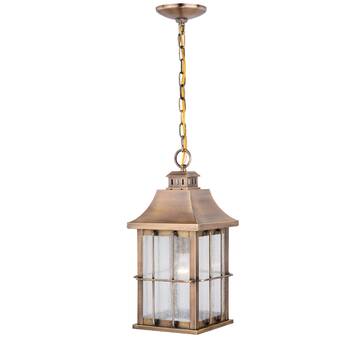 Gracie Oaks Moline Rust Proof 1-Light Outdoor Hanging Lantern .