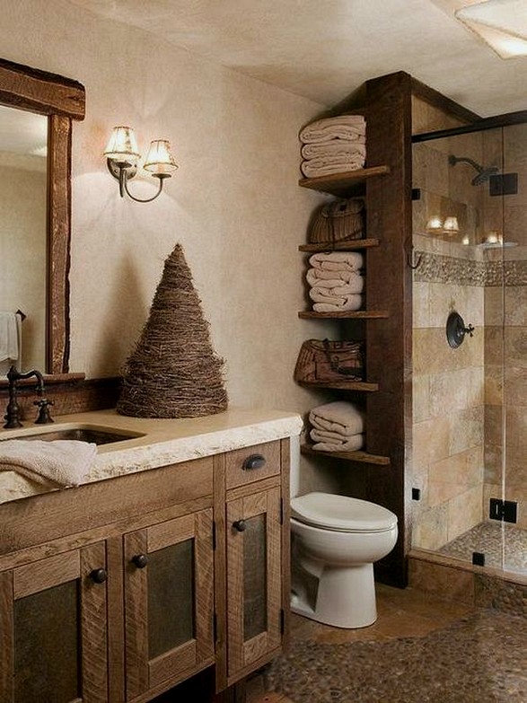 33+ best rustic farmhouse bathroom makeover ideas 33 ~ House .